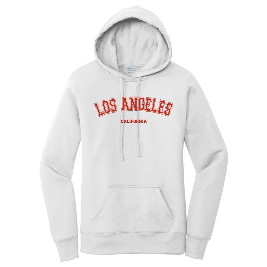 Los Angeles California CA Red Lette Women's Pullover Hoodie