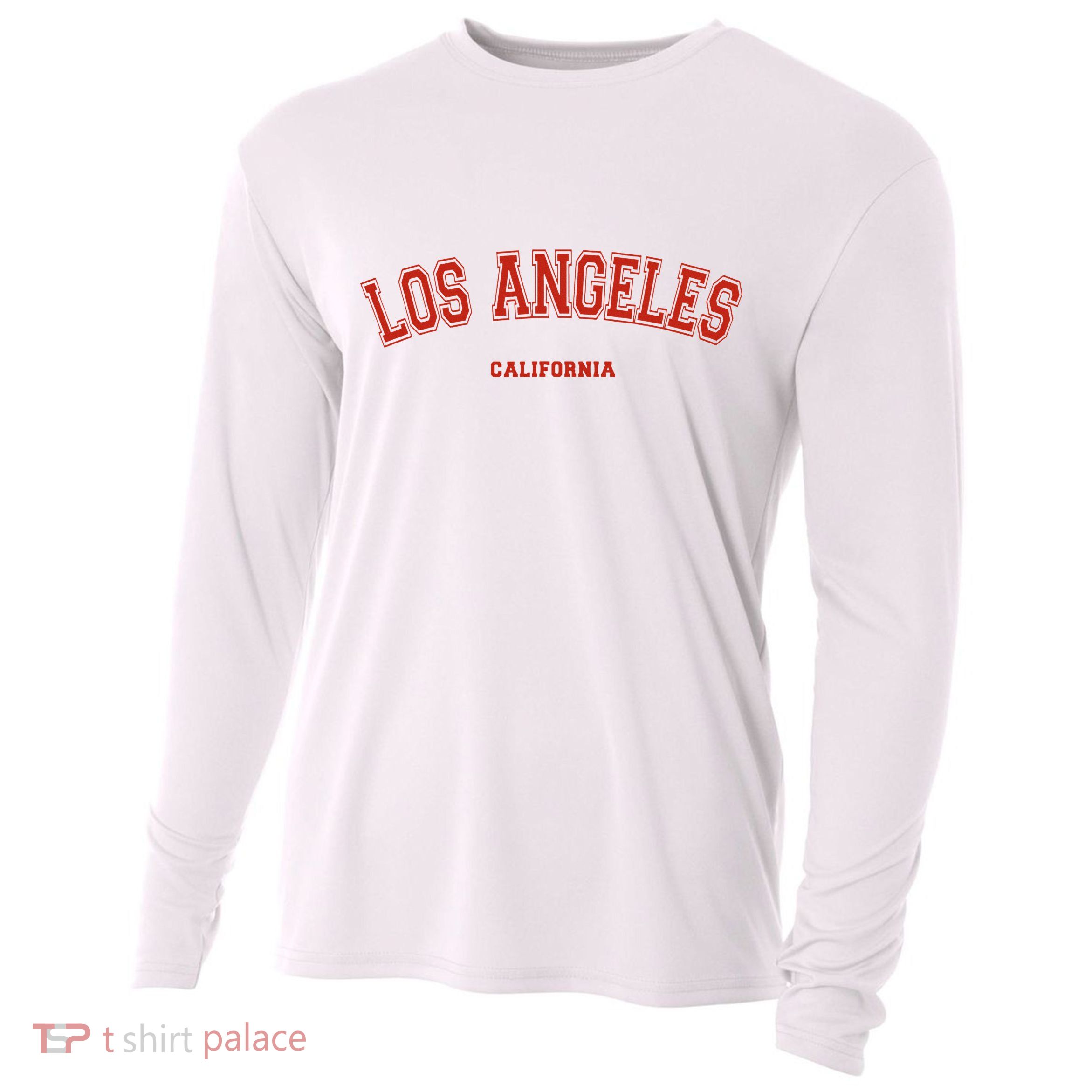 Los Angeles California CA Red Lette Cooling Performance Long Sleeve Crew