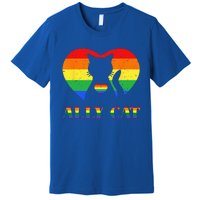 LGBT Ally Cat Be Kind Gay Rainbow Heart Funny Pride LGBTQ Premium T-Shirt