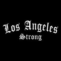 Los Angeles California Vintage We Stand La Strong Gift Doggie Tank
