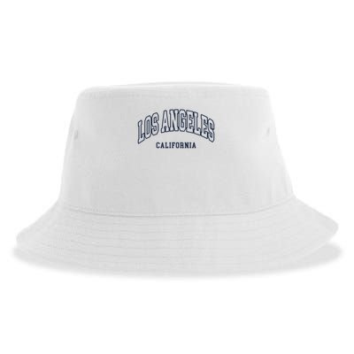 Los Angeles California Throwback Design Classic Sustainable Bucket Hat