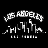 Los Angeles California City Skyline Retro Zip Tote Bag