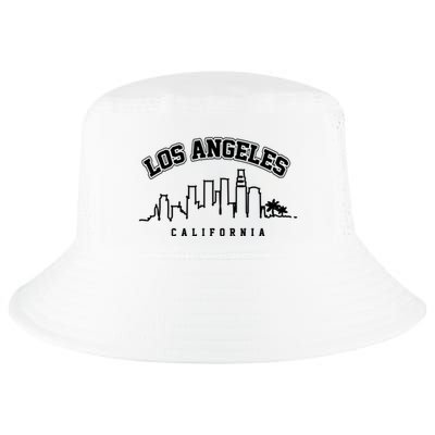 Los Angeles California City Skyline Retro Cool Comfort Performance Bucket Hat