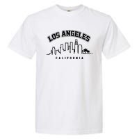 Los Angeles California City Skyline Retro Garment-Dyed Heavyweight T-Shirt