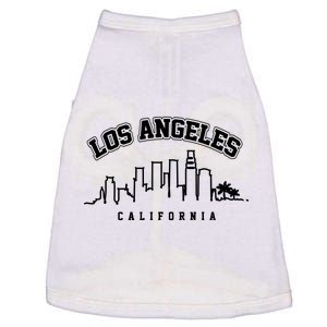 Los Angeles California City Skyline Retro Doggie Tank