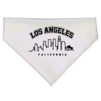 Los Angeles California City Skyline Retro USA-Made Doggie Bandana