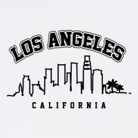 Los Angeles California City Skyline Retro Baby Bodysuit