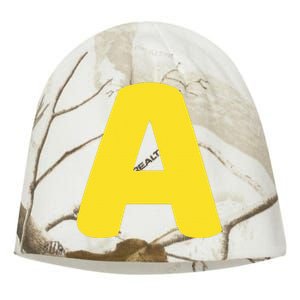 Letter A Christmas Thanksgiving Matching Halloween Costume Kati - Camo Knit Beanie