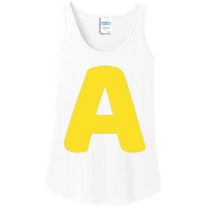 Letter A Christmas Thanksgiving Matching Halloween Costume Ladies Essential Tank