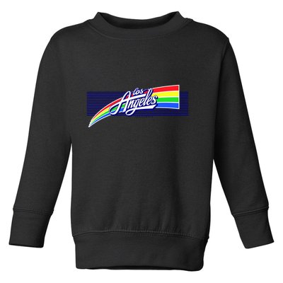 Los Angeles California Rainbow Logo Toddler Sweatshirt