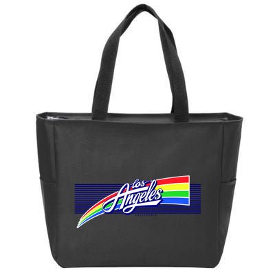 Los Angeles California Rainbow Logo Zip Tote Bag