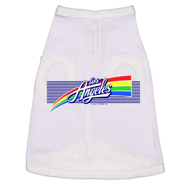 Los Angeles California Rainbow Logo Doggie Tank