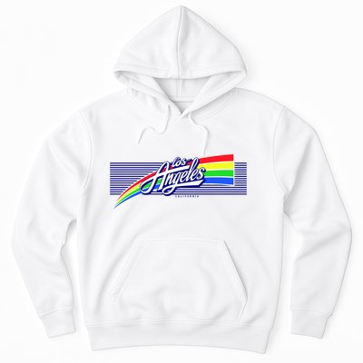 Los Angeles California Rainbow Logo Hoodie