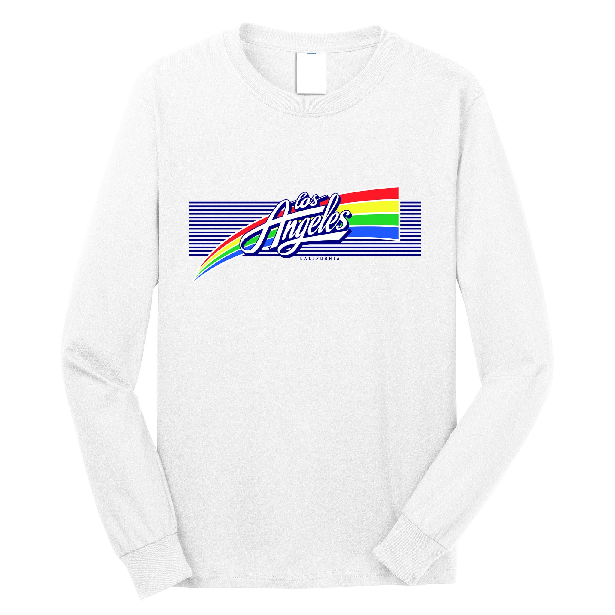Los Angeles California Rainbow Logo Long Sleeve Shirt