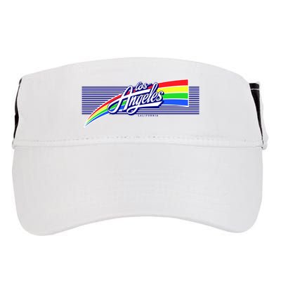 Los Angeles California Rainbow Logo Adult Drive Performance Visor