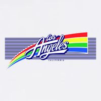 Los Angeles California Rainbow Logo Bucket Hat