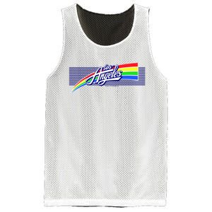 Los Angeles California Rainbow Logo Mesh Reversible Basketball Jersey Tank