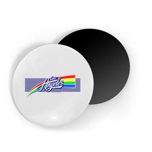 Los Angeles California Rainbow Logo Magnet