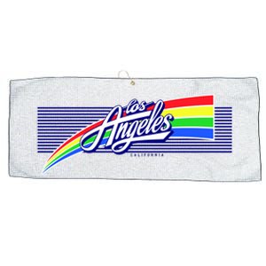 Los Angeles California Rainbow Logo Large Microfiber Waffle Golf Towel