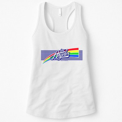 Los Angeles California Rainbow Logo Womens Tank Top