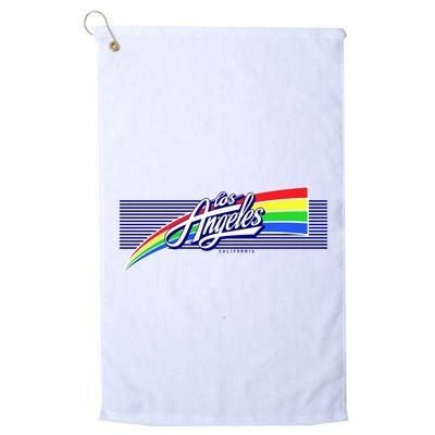 Los Angeles California Rainbow Logo Golf Towel