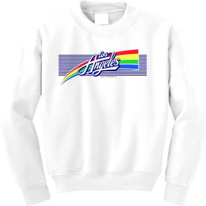 Los Angeles California Rainbow Logo Kids Sweatshirt