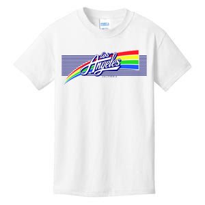 Los Angeles California Rainbow Logo Kids T-Shirt