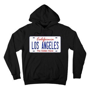 Los Angeles California License Plate Hoodie