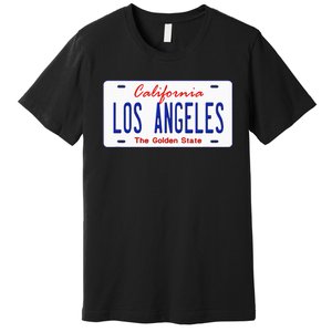 Los Angeles California License Plate Premium T-Shirt