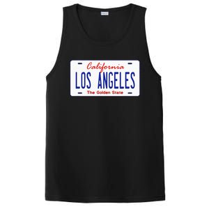 Los Angeles California License Plate PosiCharge Competitor Tank