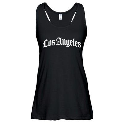 Los Angeles California Ladies Essential Flowy Tank
