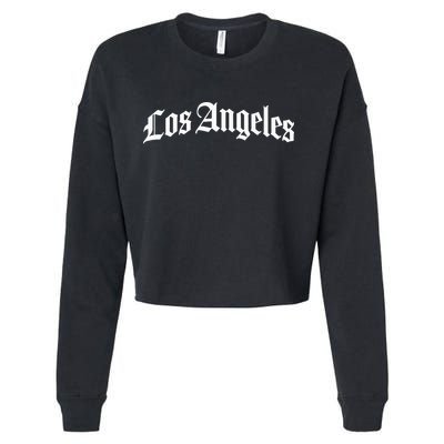 Los Angeles California Cropped Pullover Crew