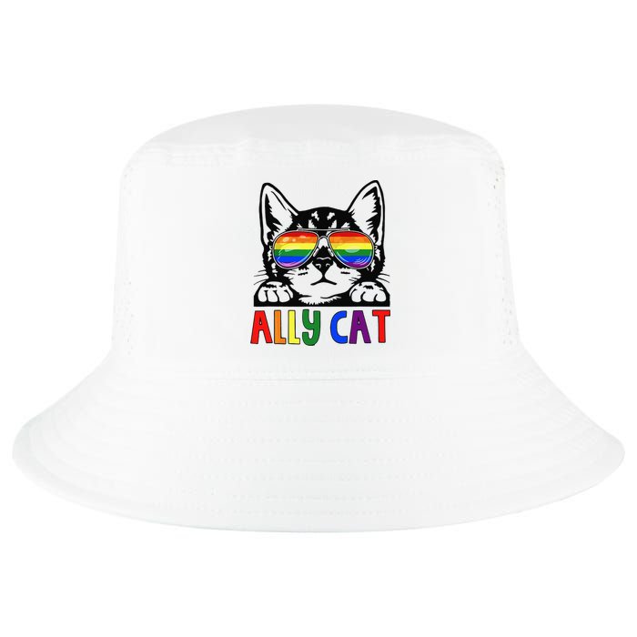 LGBT Ally Cat Be Kind Gay Rainbow Funny LGBTQ Gift Idea Cool Comfort Performance Bucket Hat