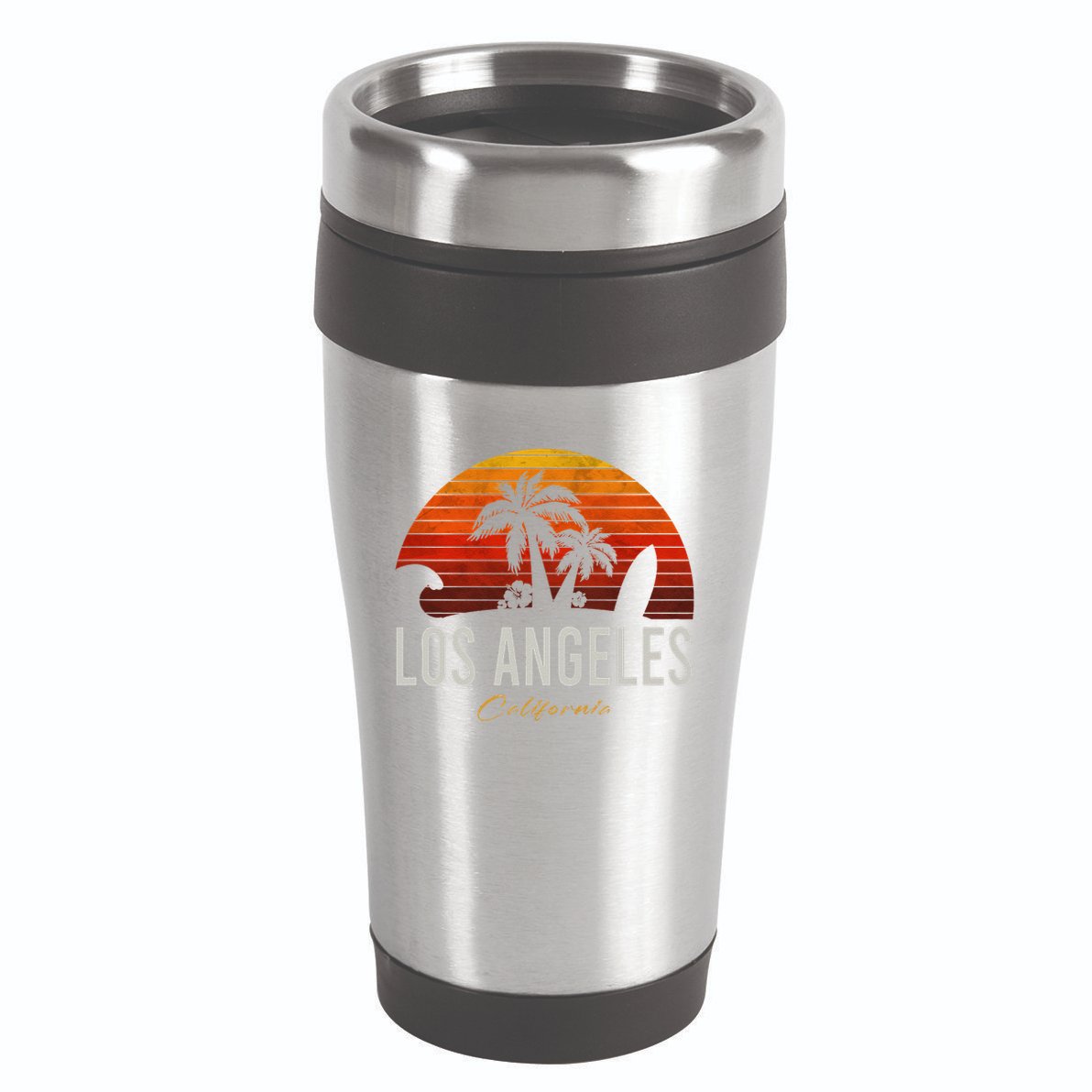 Los Angeles California Retro Surfer Vintage Beach 16oz Travel Tumbler
