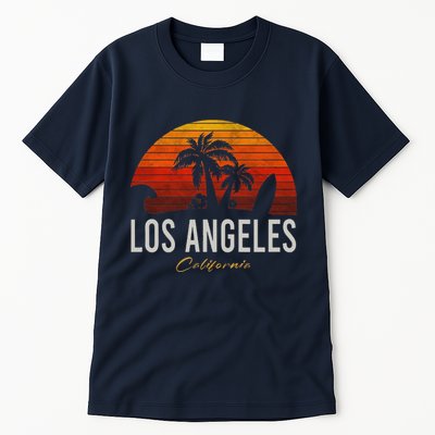 Los Angeles California Retro Surfer Vintage Beach Tall T-Shirt