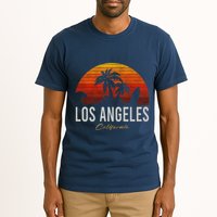 Los Angeles California Retro Surfer Vintage Beach Tall T-Shirt