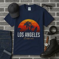 Los Angeles California Retro Surfer Vintage Beach Tall T-Shirt