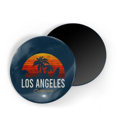 Los Angeles California Retro Surfer Vintage Beach Magnet
