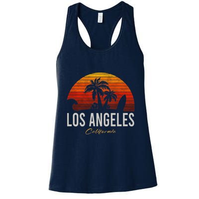 Los Angeles California Retro Surfer Vintage Beach Womens Tank Top