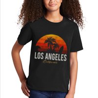 Los Angeles California Retro Surfer Vintage Beach Kids T-Shirt