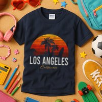 Los Angeles California Retro Surfer Vintage Beach Kids T-Shirt