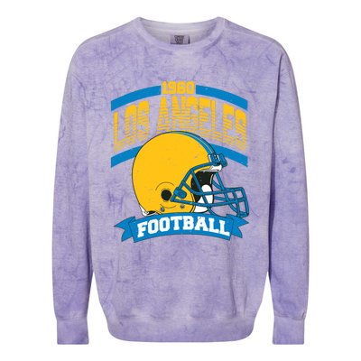 Los Angeles Charger Football Team Supporter Colorblast Crewneck Sweatshirt