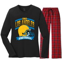 Los Angeles Charger Football Team Supporter Women's Long Sleeve Flannel Pajama Set 