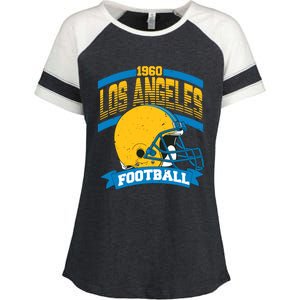 Los Angeles Charger Football Team Supporter Enza Ladies Jersey Colorblock Tee