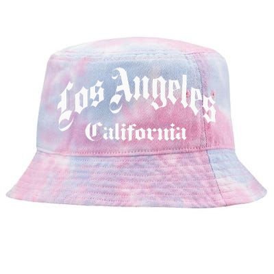 Los Angeles California Old School Design Classic Tie-Dyed Bucket Hat