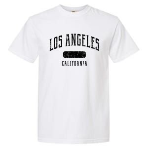 Los Angeles California Distressed Sports Design Garment-Dyed Heavyweight T-Shirt