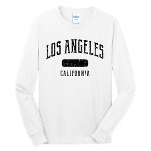 Los Angeles California Distressed Sports Design Tall Long Sleeve T-Shirt