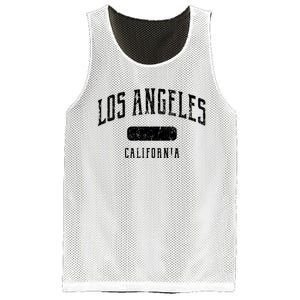 Los Angeles California Distressed Sports Design Mesh Reversible Basketball Jersey Tank