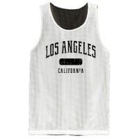 Los Angeles California Distressed Sports Design Mesh Reversible Basketball Jersey Tank