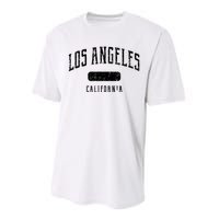 Los Angeles California Distressed Sports Design Performance Sprint T-Shirt